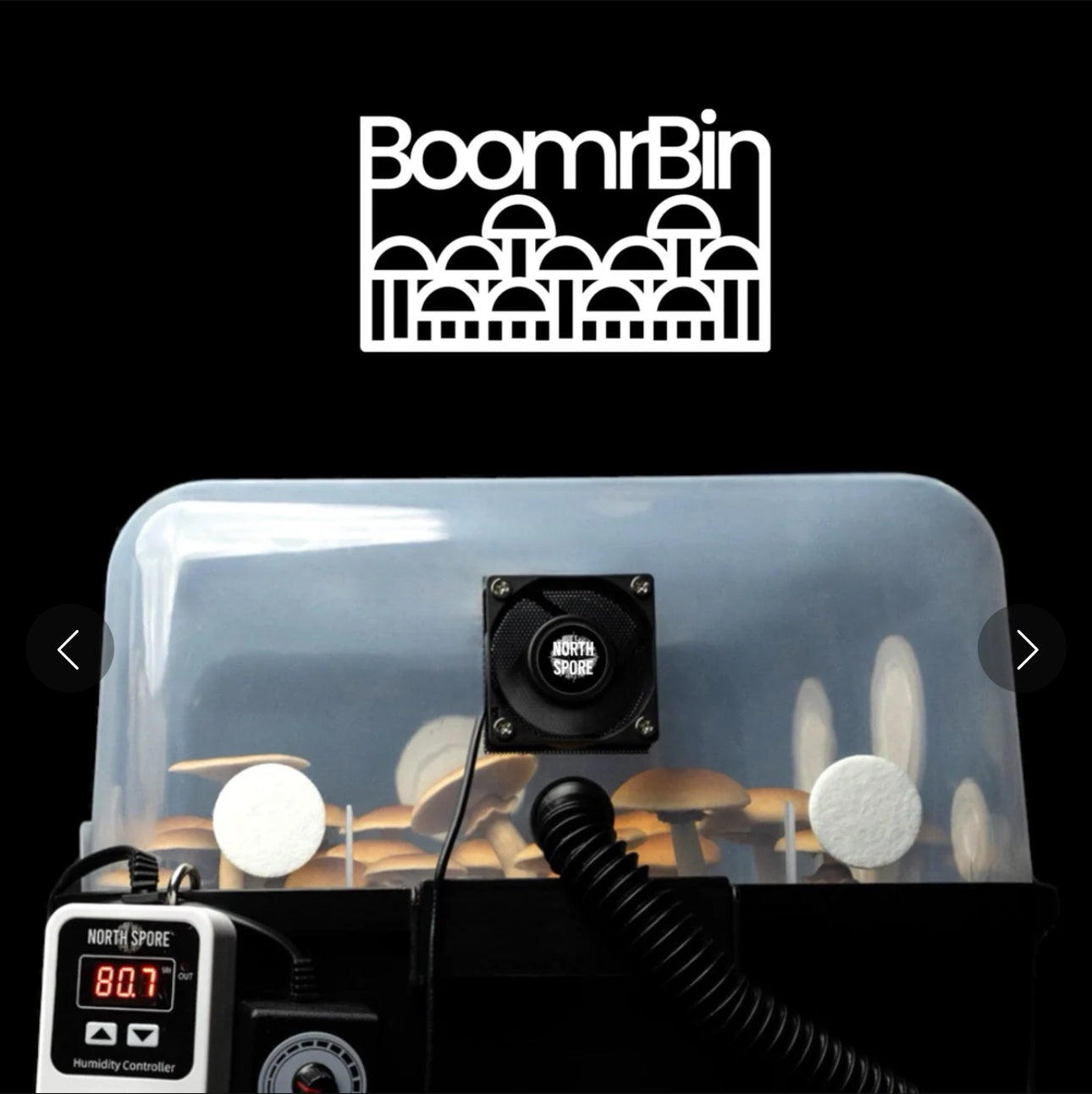 Automated 'Boomr Bin' Mushroom Monotub Kit