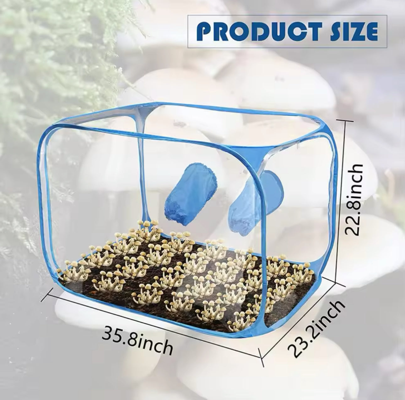 Portable Foldable Still Air Box Mushroom Growth Still Air Box Bounce Mushroom Cultivation Tent Kit