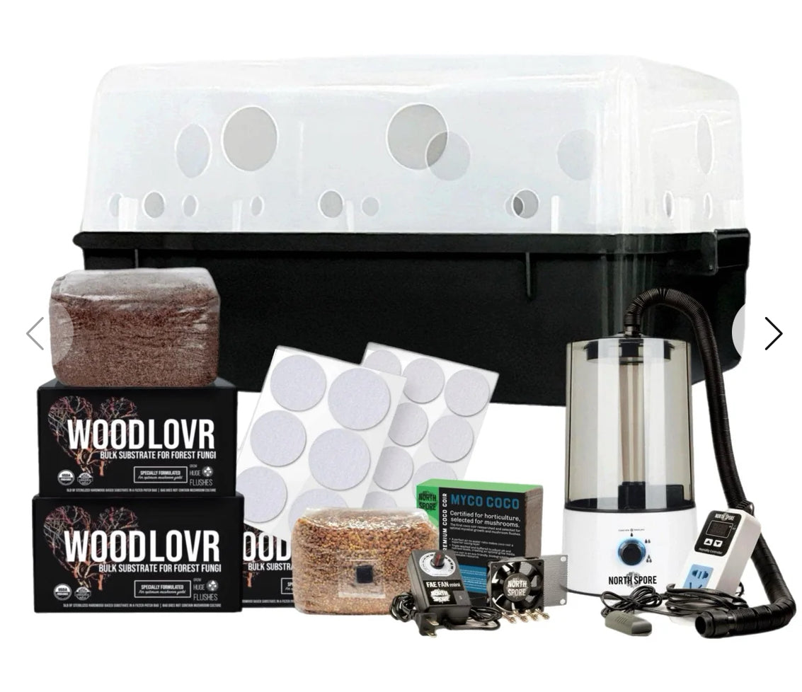 Automated 'Boomr Bin' + Wood-Loving Substrates Monotub Kit